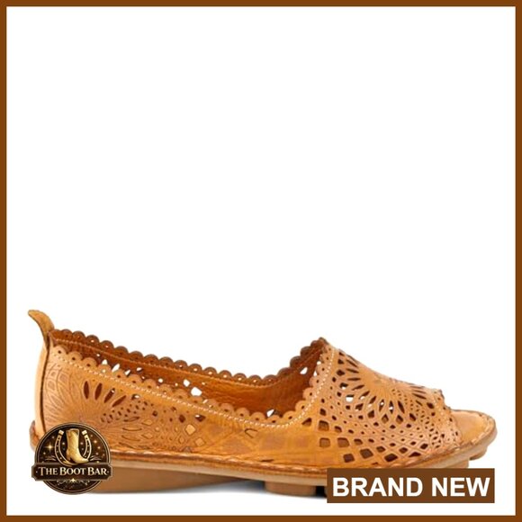 Leather Slip-On Wedge Loafers, Open Toe, Walking Shoes